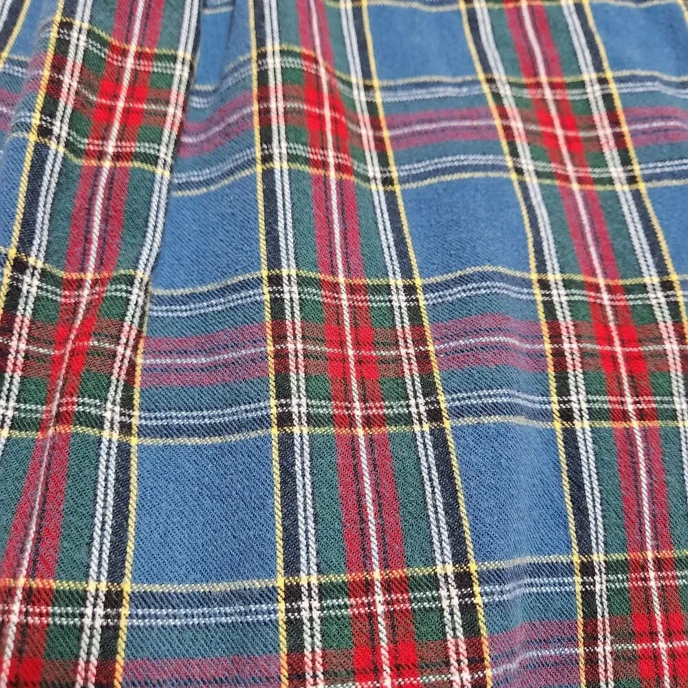 L.L. Bean Flannel Shirt Men S Plaid Long Sleeve Button Front